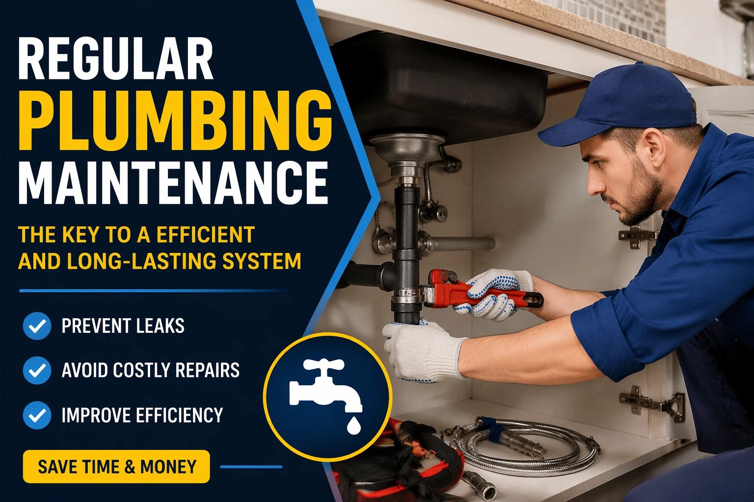 Regular plumbing maintenance