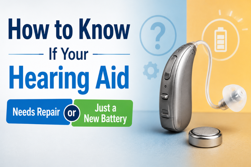 Hearing Aid Repair vs Battery Issues