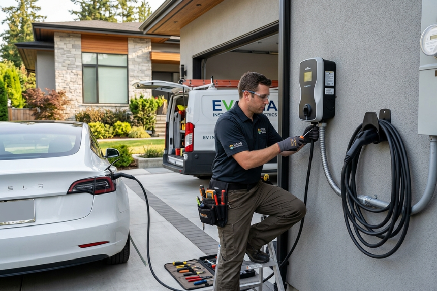 Home EV charger installation
