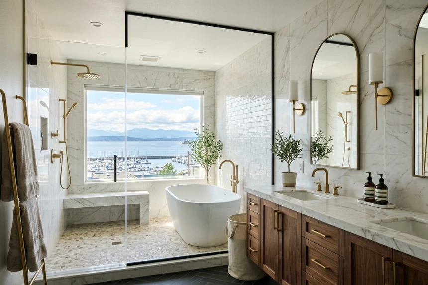 luxury bathroom remodel Everett