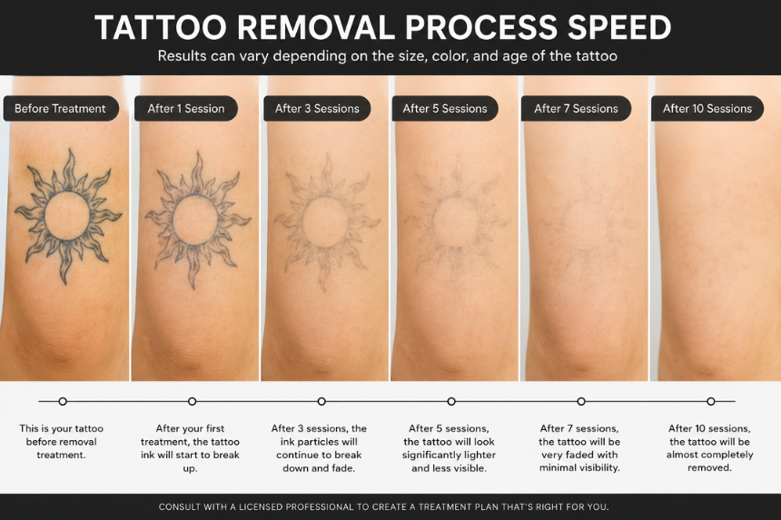 Tattoo Removal Process speed
