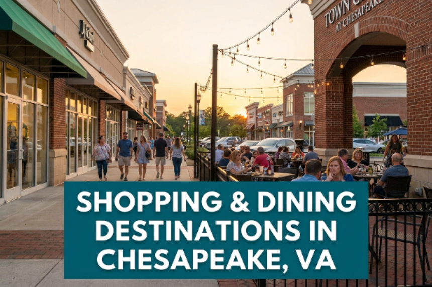 shopping and dining destinations in Chesapeake VA