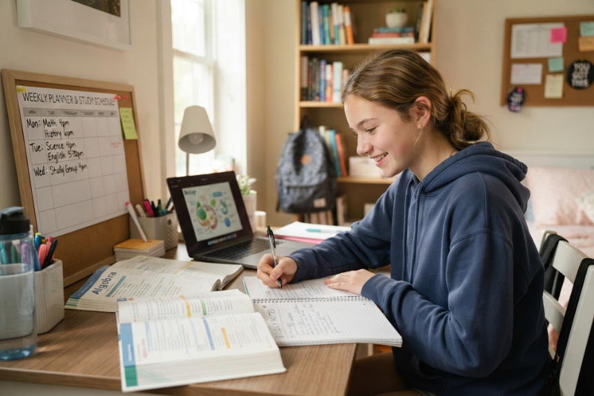Structured School Days Help Teens Build Study Habit